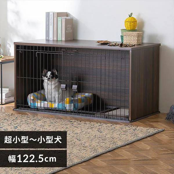 家具調デザインでリビングになじむ犬猫向けペットサークル