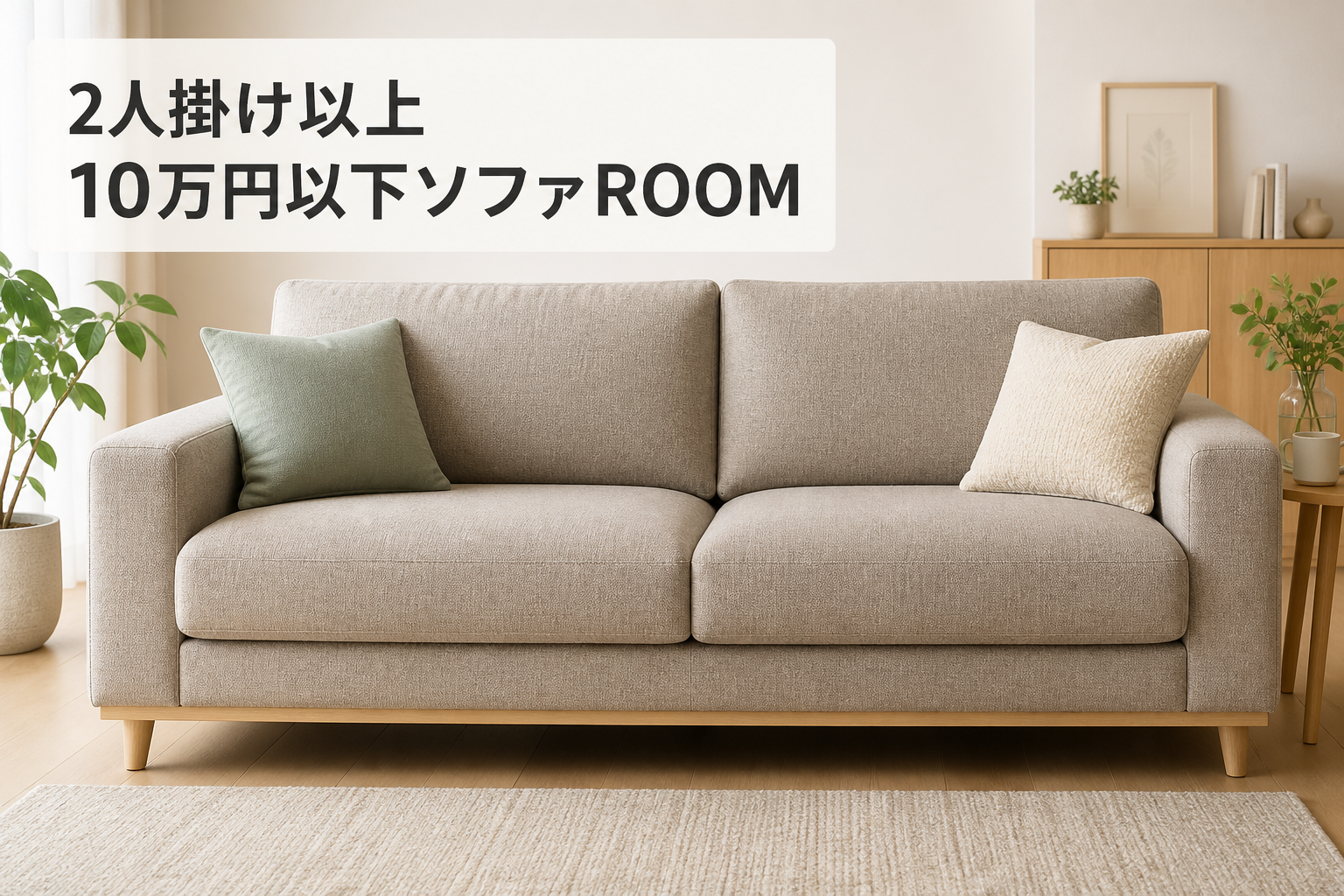 2人掛け以上の10万円以下ソファを比較するROOM